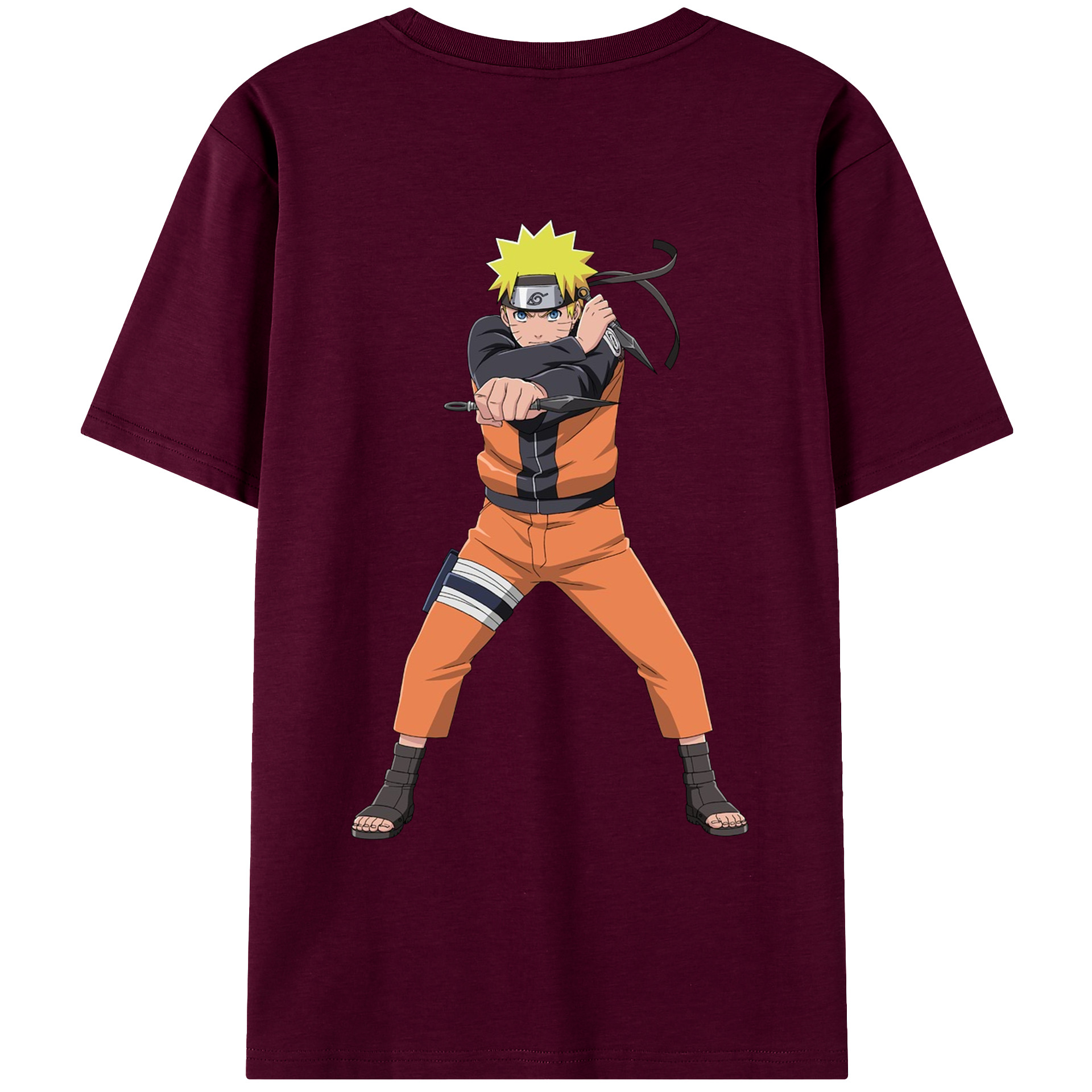（画像用） NARUTO -ナルト- うずまき ナルト Uzumaki Naruto レディース半袖Tシャツ(バックプリント)